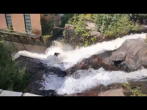 The waterfall of Kvarnbyn Mölndal || Beautiful City Waterfall || SWEDEN || Gothenburg