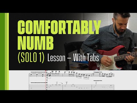 Comfortably Numb Solo 1 - Lesson - With Tabs