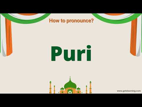 How to pronounce Puri in English Corrcetly | a city in India