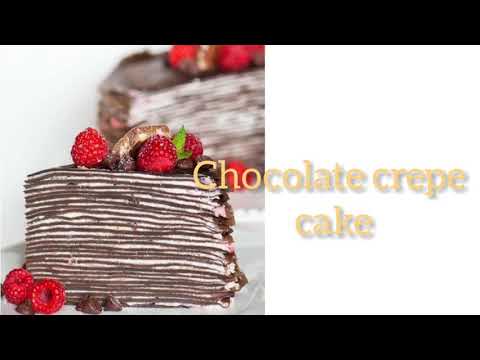 # chocolate crepe cake  # Fateen kitchen
