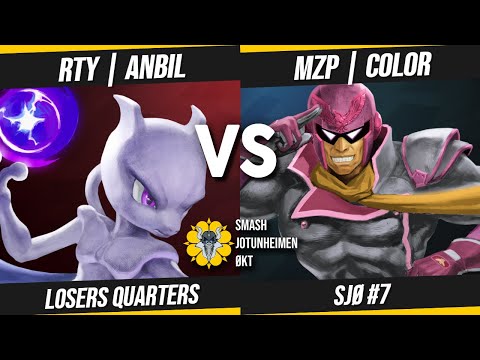 SJØ #7 Ultimate Losers Quarters // RTY | Anbil (Mewtwo) VS MZP | Color (Captain Falcon)