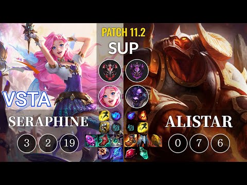 HLE Vsta Seraphine vs Alistar Sup - KR Patch 11.2