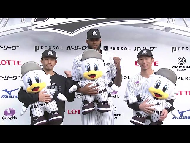 マリーンズ・小島和哉投手・ゲレーロ投手・高部瑛斗選手ヒーローインタビュー 4月5日 千葉ロッテマリーンズ 対 東北楽天ゴールデンイーグルス