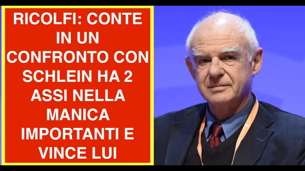 RICOLFI: CONTE IN UN CONFRONTO CON SCHLEIN HA 2 ASSI NELLA MANICA IMPORTANTI E VINCE LUI