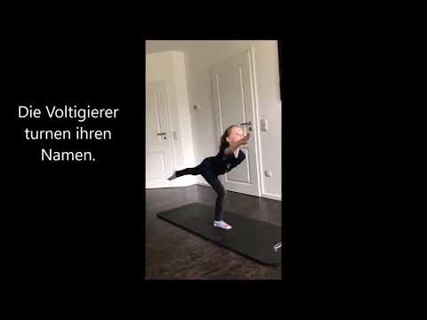 Projekt „Wie läuft Voltigierunterricht auf Distanz?“ Platz 5 Team Nordhorn