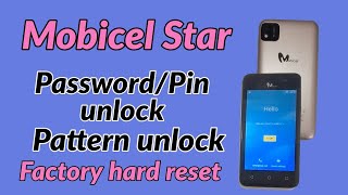 Mobicel Star Password Pin Pattern unlock.Factory hard reset Mobicel Start