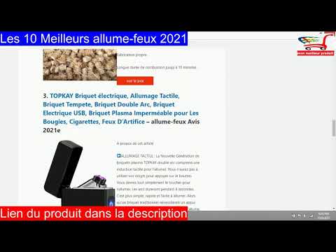 Les 10 Meilleurs allume feux 2021