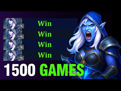 Drow Ranger 1500 Games Shows PERFECT Build for Climbing MMR | Dota 2 7.39e