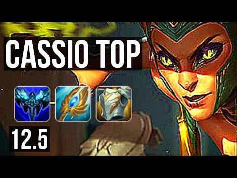 CASSIOPEIA vs GRAGAS (TOP) | 4/0/7, 2.0M mastery, Rank 7 Cassio, 800+ games | KR Grandmaster | 12.5