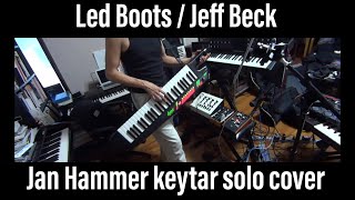 Video thumbnail for Jeff Beck Led Boots keyboard solo cover Jan Hammer minimoog Lync LN-1000 keytar ヤンハマー ジェフベック by kerederoom78
