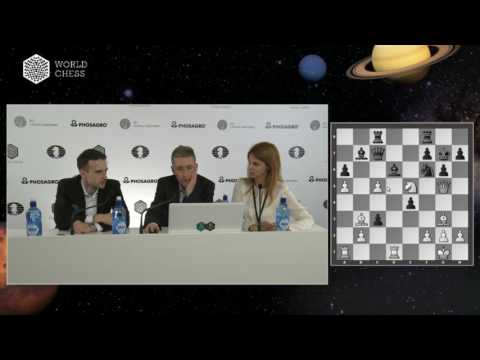 Round 6  Press conference with Adams and Inarkiev