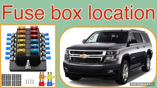 The fuse box location on a 2015 Chevy Suburban