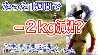 漫画、アニメの中のトレーニングを実際に1週間真面目にやってみた結果w【実写】