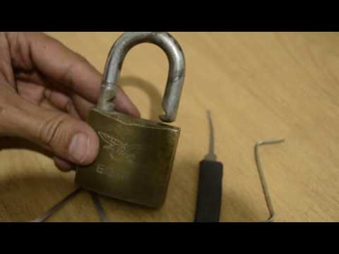 GANZUADO DE CANDADO  apertura de candado con ganzua