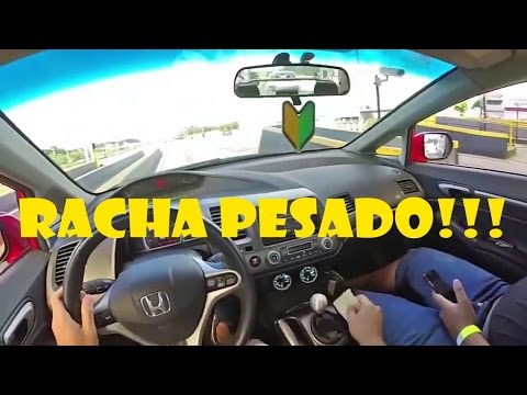 Racha na Marginal Pinheiros - Civic SI, Civic Vti, Celta 1.8, Subaru, 308! O Melhor Pega!