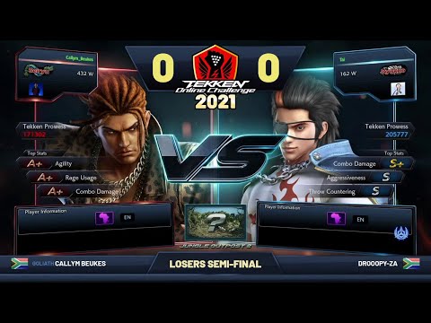 Callym Beukes (Eddy) vs. Drooopy-ZA (Hwoarang) - TOC 2021 South Africa Masters: Losers Semi-Finals