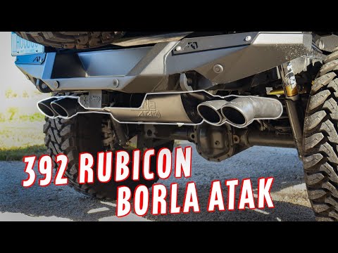 The FIRST Borla Atak Exhaust on a 392 RUBICON!
