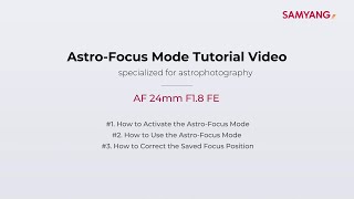 Video 4 of Product Samsung AF 24mm F1.8 Full-Frame Lens (2021)