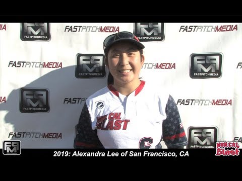 2019 Alexandra Lee Outfield and Second Base Softball Skills Video - Norcal Blast