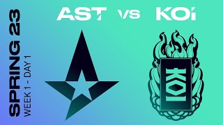 LEC Spring Split 2023 - W1D1 - AST vs KOI
