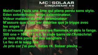 Mc Solaar - Solaar pleure + paroles