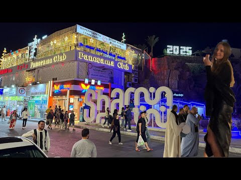 Naama Bay Sharm El Sheikh nightlife 2025 walking tour