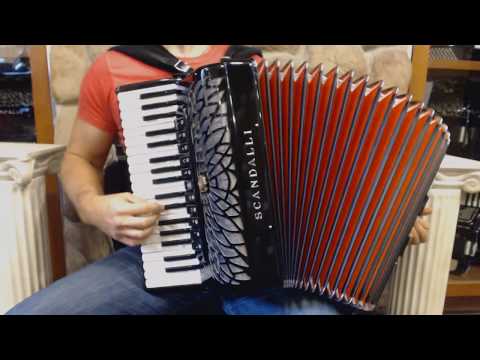 SCANAIRIMBK - Black Scandalli Air I Piano Accordion LMMM 37 96 $4499