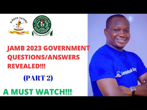 POSSIBLE GOVERNMENT QUESTIONS IN JAMB & POST UTME 2023 (PART 2)