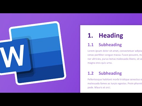 Numbered Headings and Subheadings | Microsoft Word Tutorial