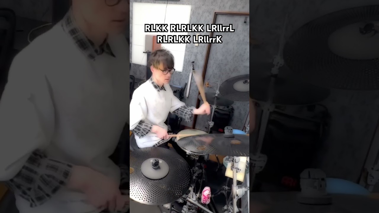 リニアとパラディドルなど組み合わせたフィルチョップス！ - Chops Fill - #Shorts