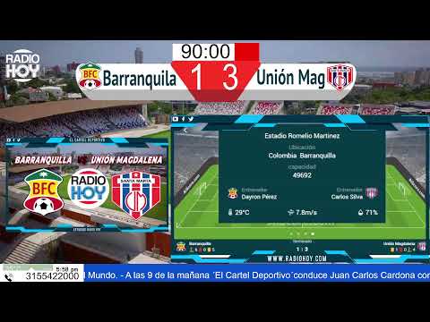 #ENVIVO  Barranquilla FC 🔴🟢🆚  Unión Magdalena 🔵🔴#Barranquilla 🔴🟢#UniónMagdalena 🔵🔴#TorneoDimayor🏆