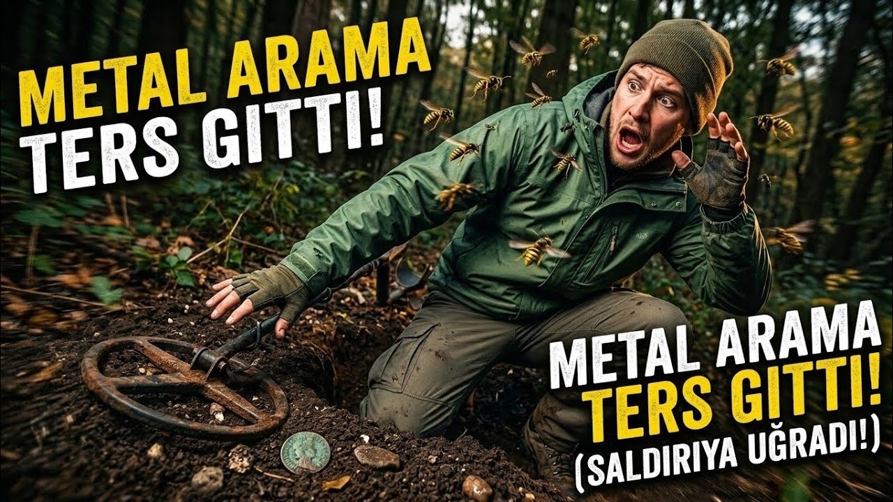 METAL ARAMA TERS GİTTİ! Define Ararken Arılar Saldırdı! 🐝