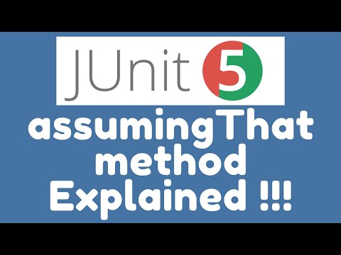 JUnit 5 Assumptions - assumingThat() method - Explained !!!