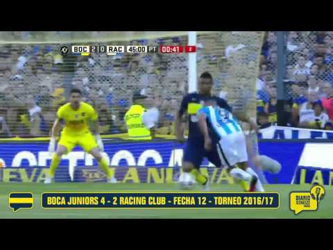 Boca Juniors 4 - 2 Racing Club - Fecha 12 - Torneo 2016/17