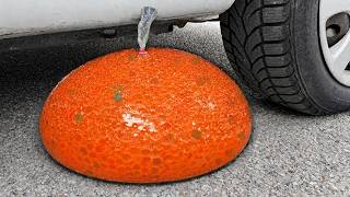 BIG EGG COCA COLA BALLOON VS CAR, Coca Cola Zero, PowerAde, Fanta, Sprite, Fruko and Mentos Diff Und
