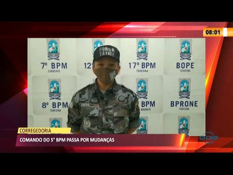 Mudança ocorre no comando do 5o BPM em Teresina 24 03 2021