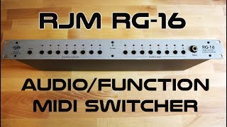 Video thumbnail for RJM RG16 Midi Switcher Rack - Audio & Function Switching by Isurus