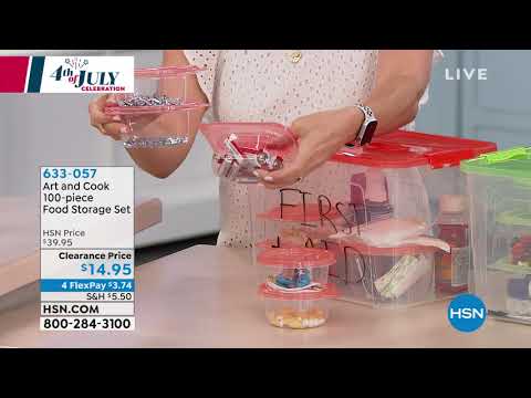 Art and Cook 100piece Food Storage Set