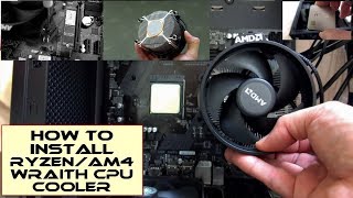 How to install a Ryzen/AM4 & AM5 Wraith CPU Cooler