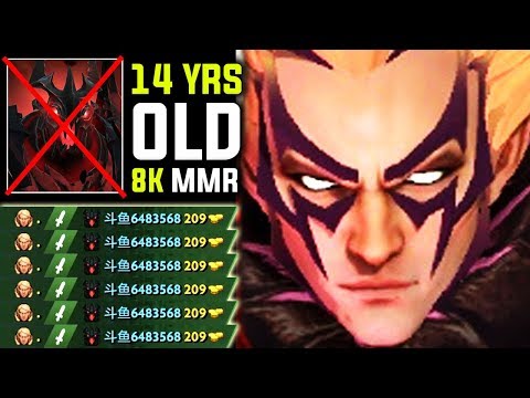 OMG 14 Years Old Kid 8K MMR [INVOKER] Spammer - Destroying Every One Young Sumiya Dota 2