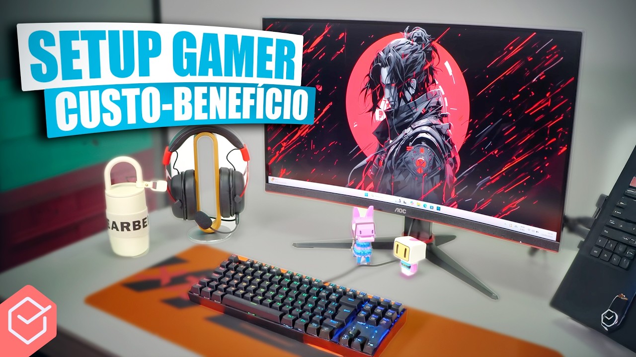 Montei um SETUP GAMER CUSTO BENEFÍCIO // todos os ACESSÓRIOS e DECORAÇÃO para 2025!
