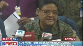 COE mantiene alerta meteorológica en todo el país COE mantiene alerta meteorológica en todo el país