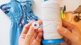 How To Shirr Fabric With Elastic Thread Sewing Techniques Thuy Sewing