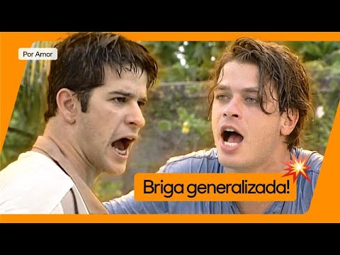 MARCELO E LÉO TROCAM SOCOS POR CAUSA DE LAURA | POR AMOR | GLOBOPLAY NOVELAS