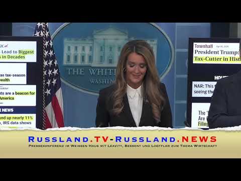 Pressekonferenz im Weißen Haus mit Leavitt, Bessent und Loeffler zum Thema Wirtschaft