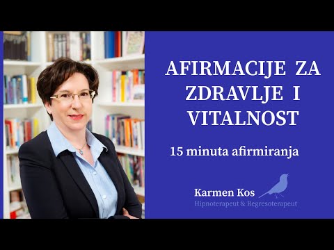 Afirmacije za zdravlje i vitalnost 🍀🌺☀️ - 15 minuta afirmiranja ║ Karmen Kos