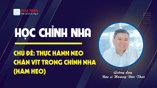 Thực hành neo chặn vít trong chỉnh nha (hàm heo). Giảng viên Dr Thái với hơn 26 năm kinh nghiệm.