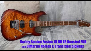 Video thumbnail for Harley Benton Fusion-III | DiMarzio Norton/Transition pickups by thibderob