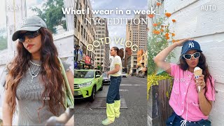 WHAT I WEAR [and where i go] A WEEK LIVING IN NYC 🚕 //Ootd Vlog