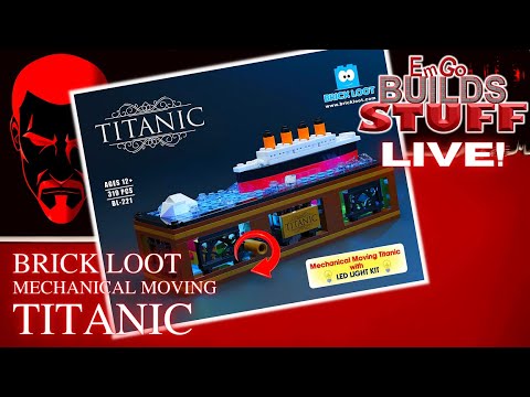 Brick Loot Mechanical Moving Titanic: EmGo Builds Stuff LIVE!